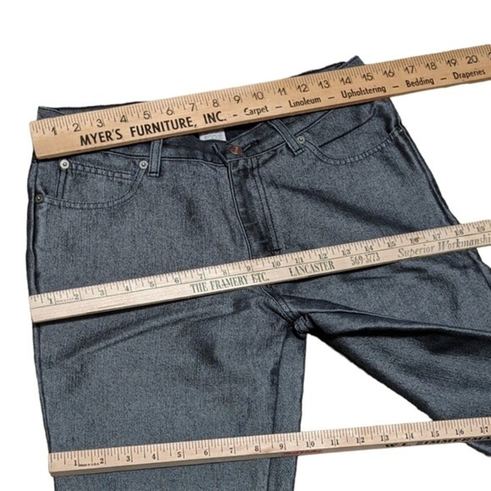 R4R Rave 4 Real shimmer metallic like grey Y2K vintage jeans size 11 Junior - Picture 4 of 10
